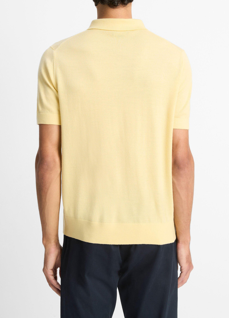 Vince Featherweight Merino Wool-Cashmere Polo Sweater outlook