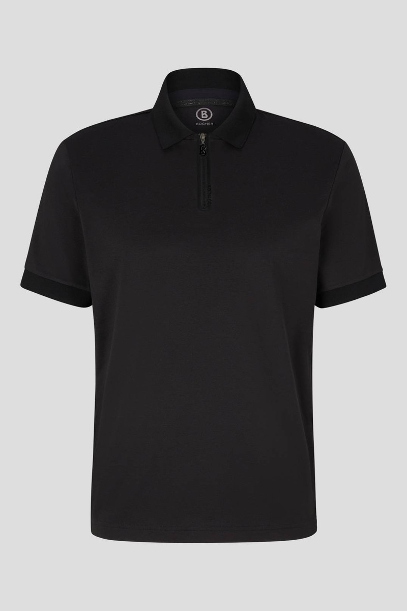NORAN FUNCTIONAL POLO SHIRT IN BLACK 1