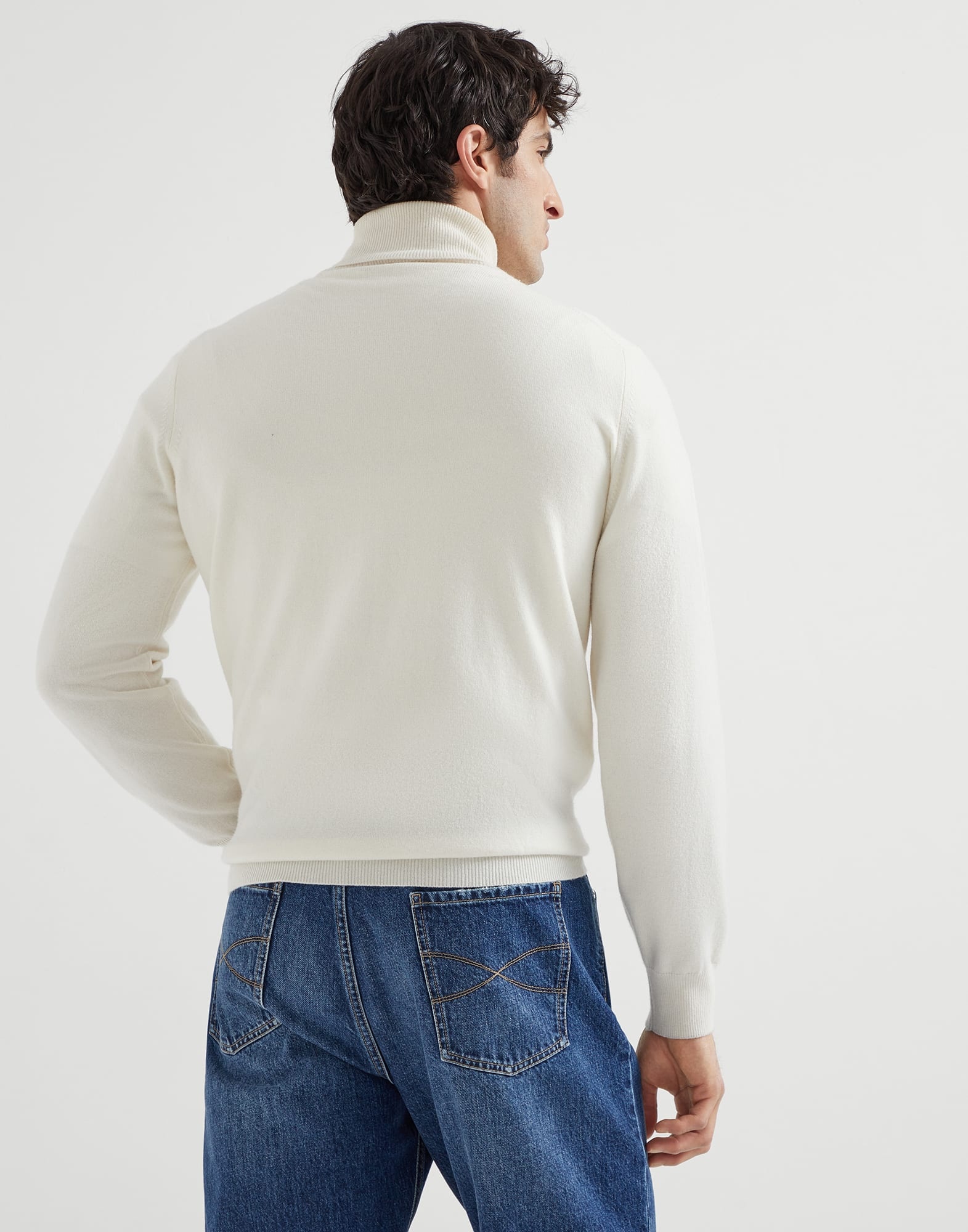 Brunello Cucinelli Cashmere turtleneck sweater | REVERSIBLE