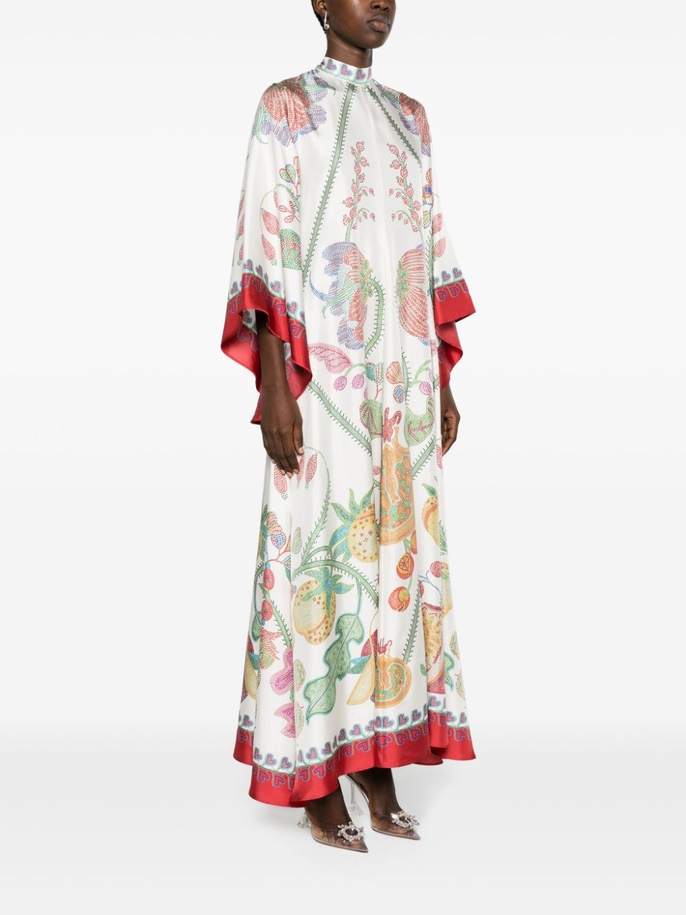 Magnifico Flower PlacÃ©e-print dress - 3