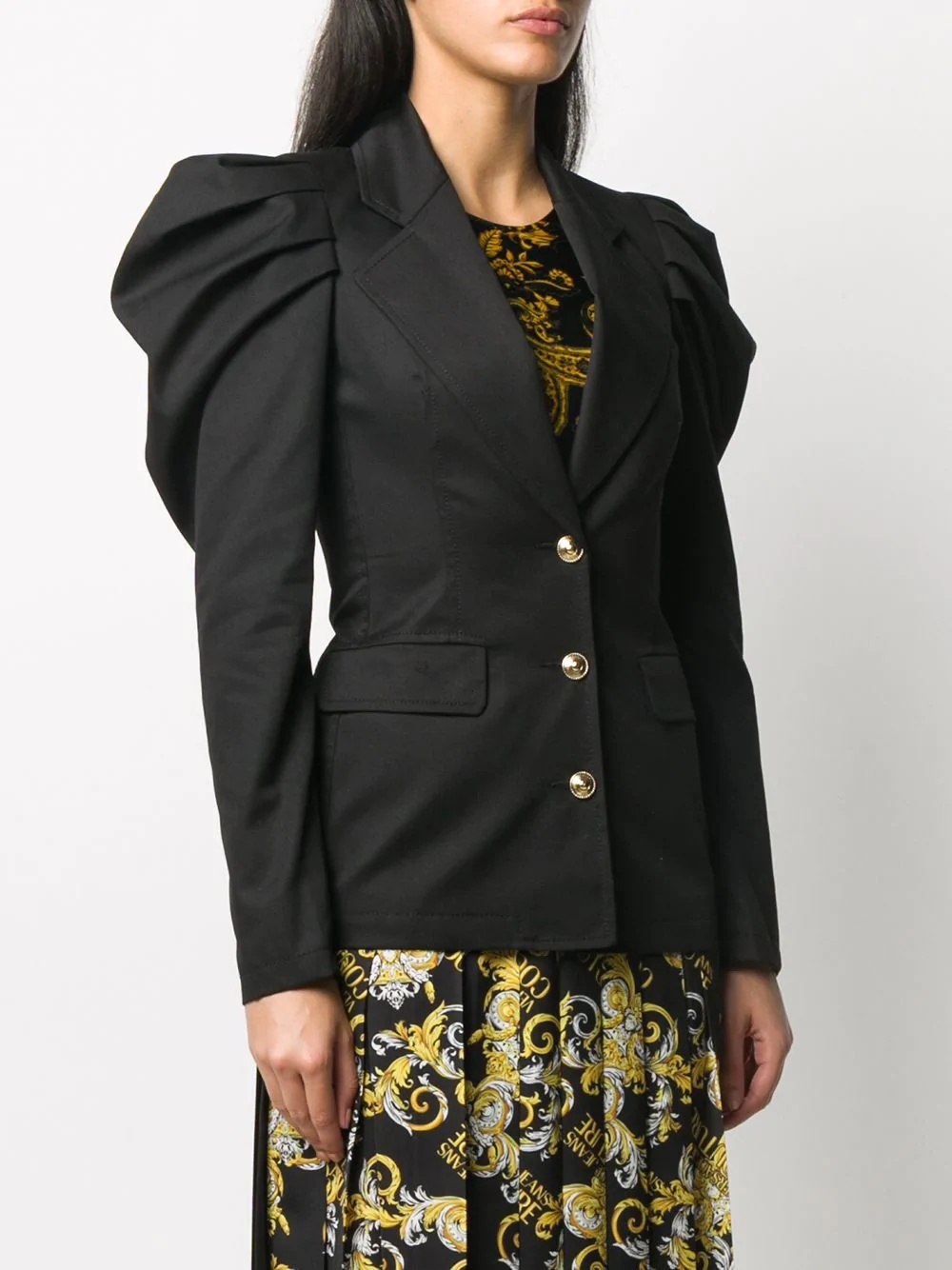 tapered sleeve blazer - 3