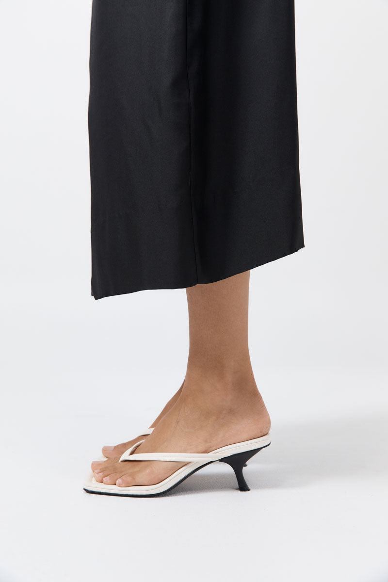 Thong Detail Heel - Off White - 3