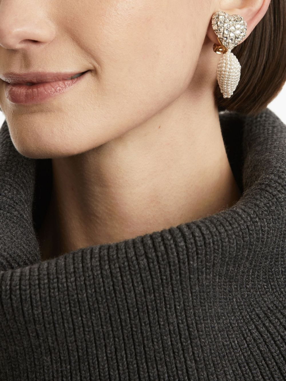 crystal-embellished beaded earrings - 2
