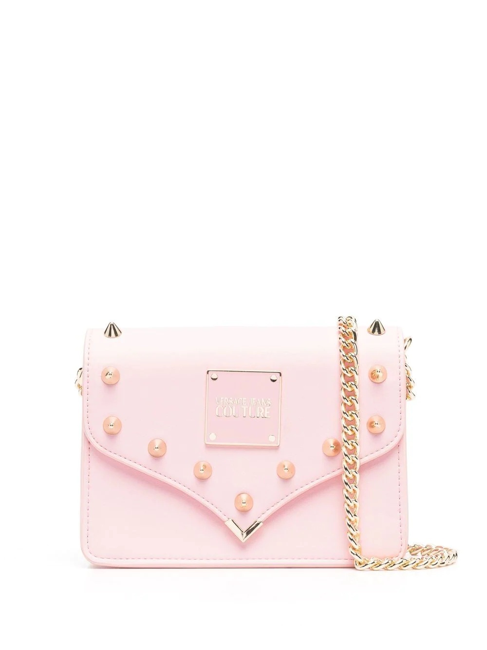 studded flap crossbody bag - 1