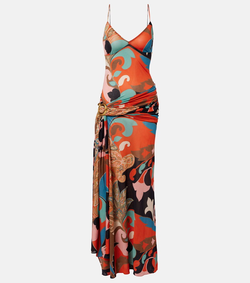 Paisley draped gown 1