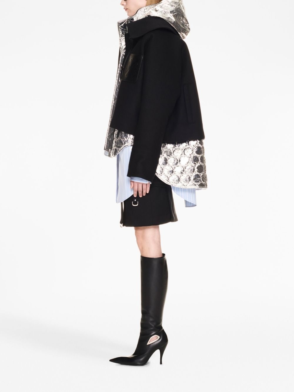 Arrows layered parka coat - 3