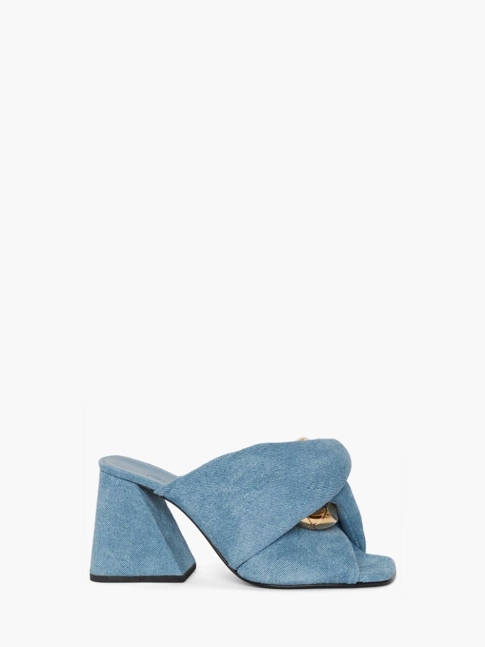 CHAIN TWIST LEATHER MULES - 1
