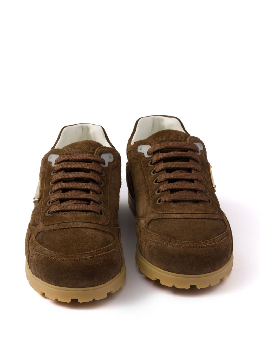 faded suede sneakers - 4