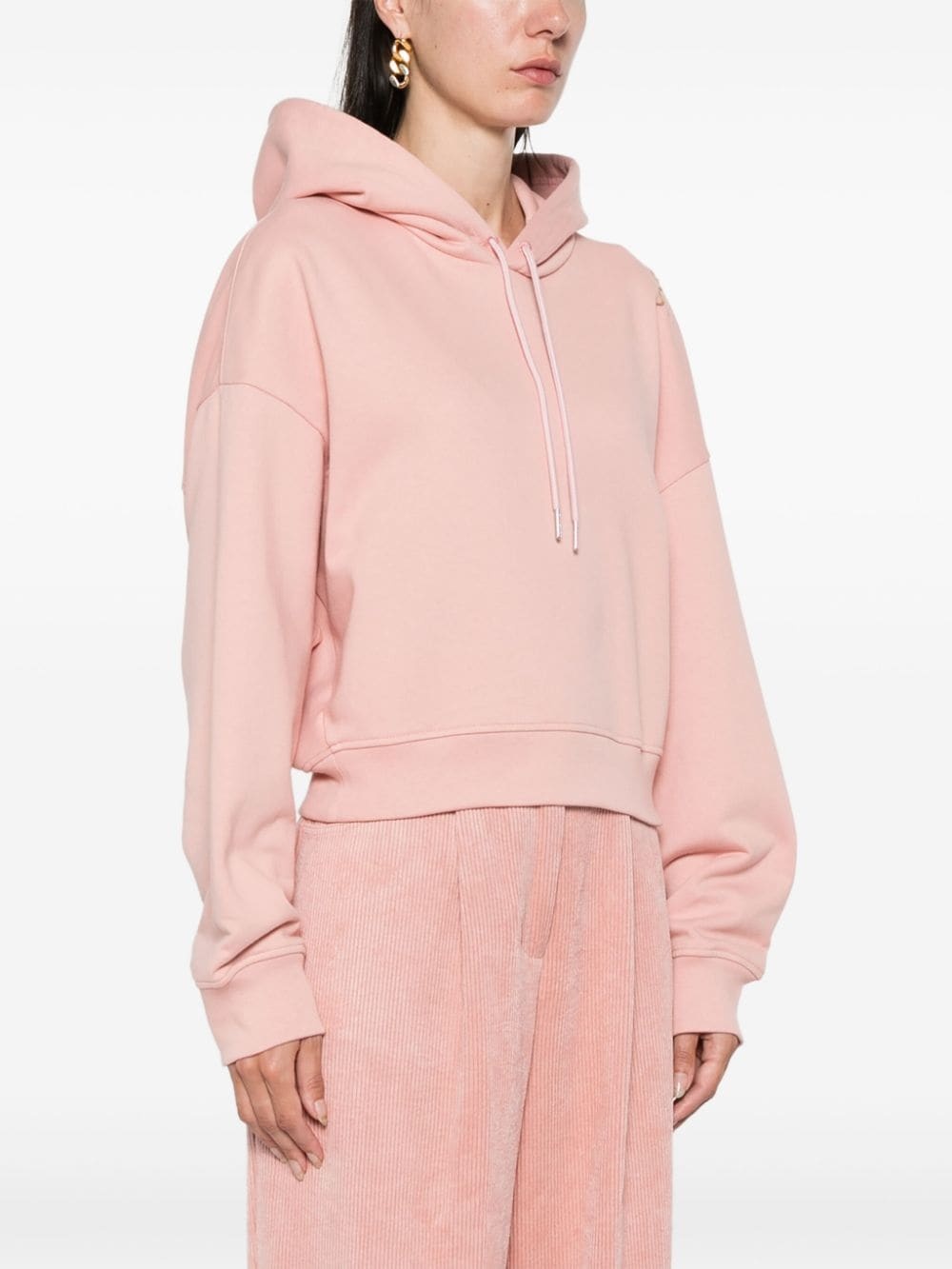 embroidered-logo hoodie - 3