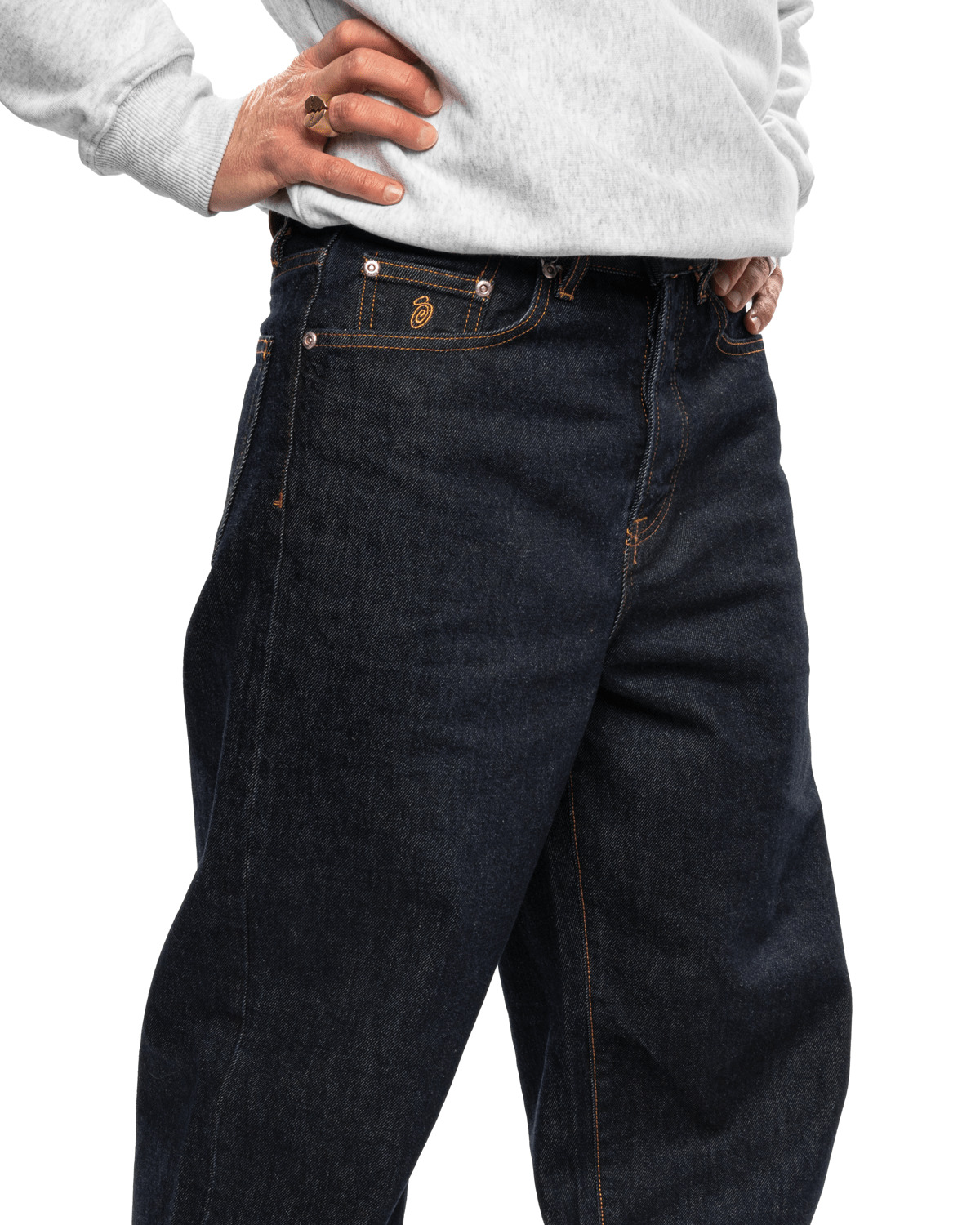 Relaxed Jeans Denim Rinsed Indigo - 5