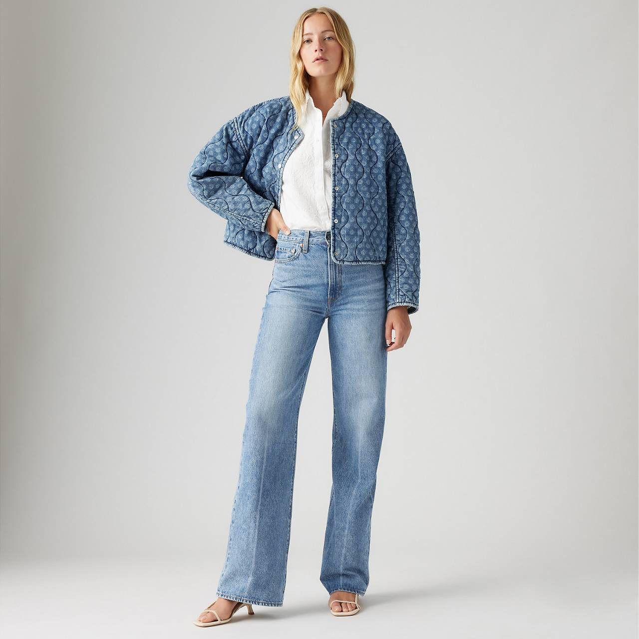 RIBCAGE WIDE LEG WOMEN'S JEANS - 3