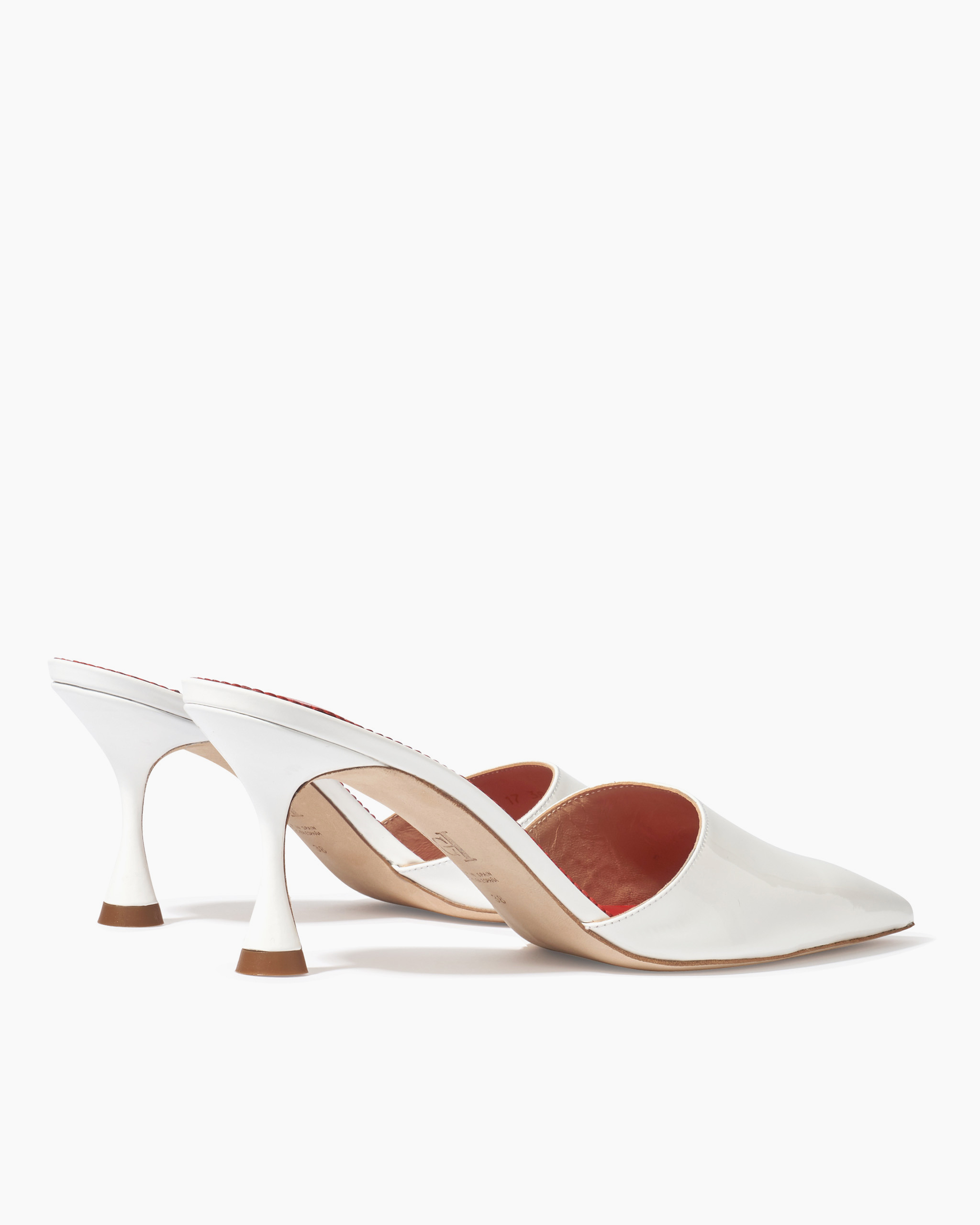 Patent Leather Kitten Heel Mule - 4