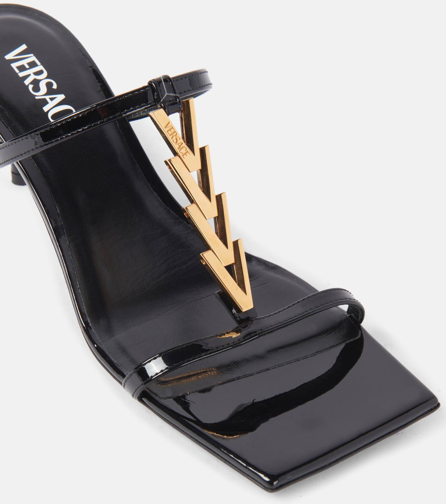 40 patent leather sandals - 5