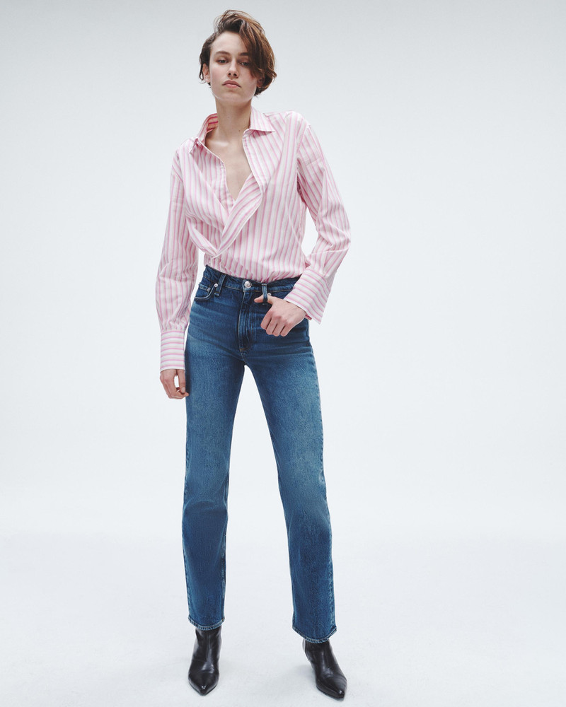 rag & bone Indiana Striped Cotton Poplin Shirt
Relaxed Fit Button Down outlook