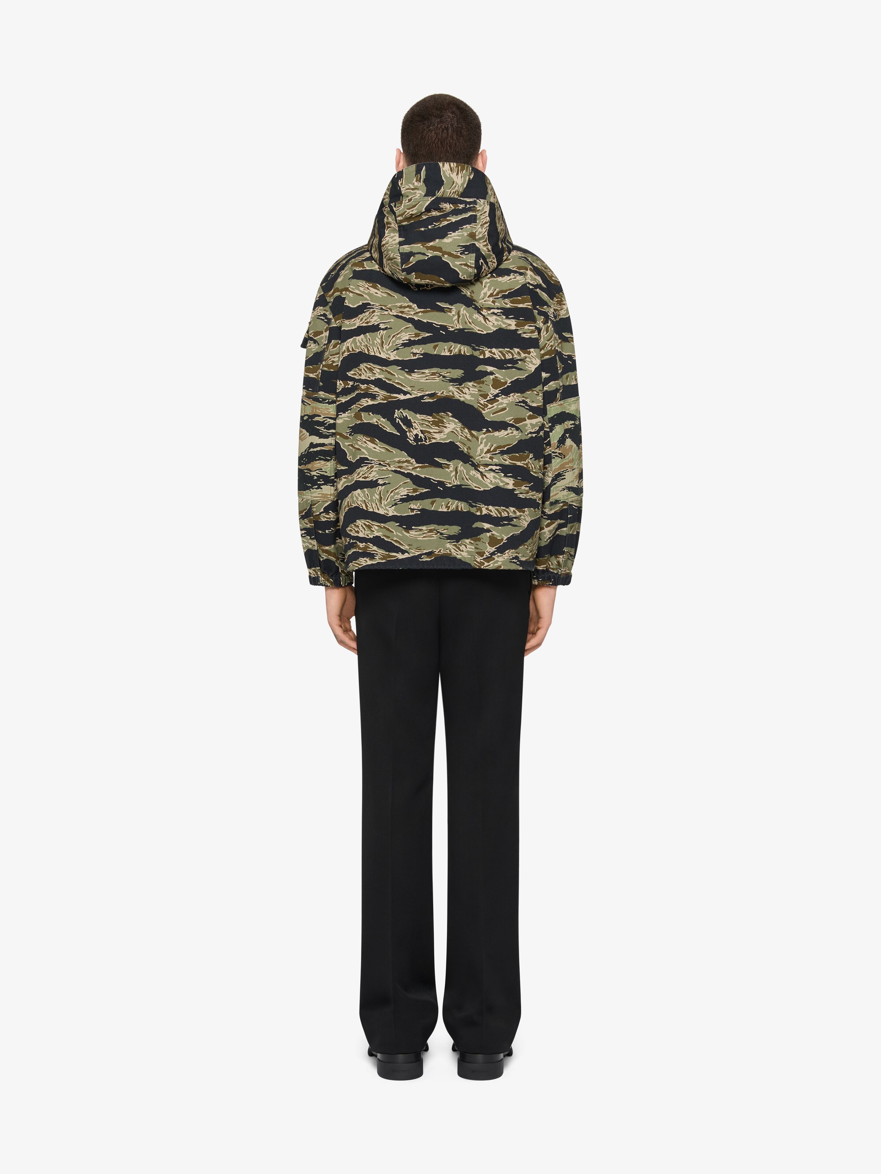 WINDBREAKER IN COTTON WITH CAMO PRINT - 3