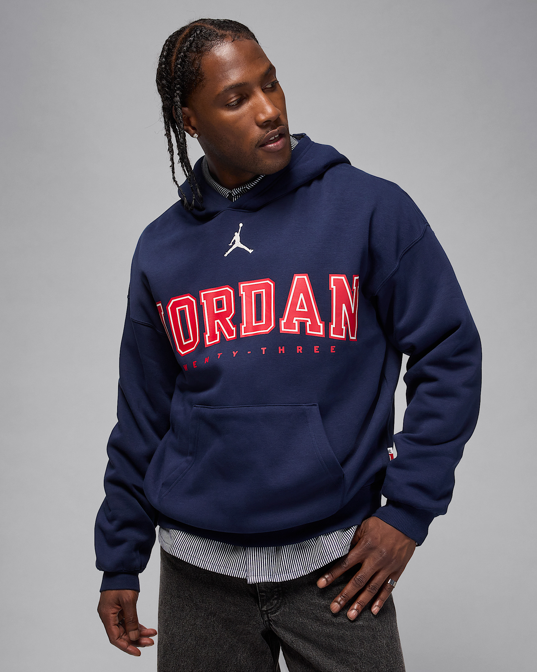 Jordan Brooklyn Fleece Men's Oversized Pullover Hoodie - 1