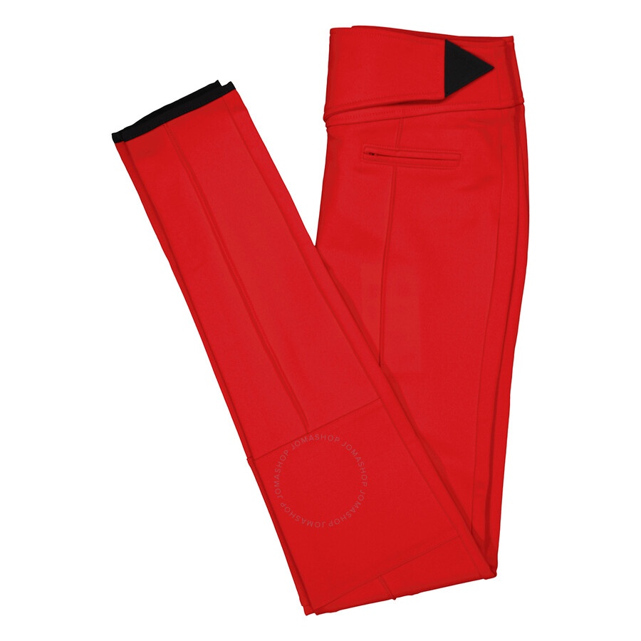 Burberry Ladies Bright Red  Stretch Crepe Jersey Jodhpurs - 7