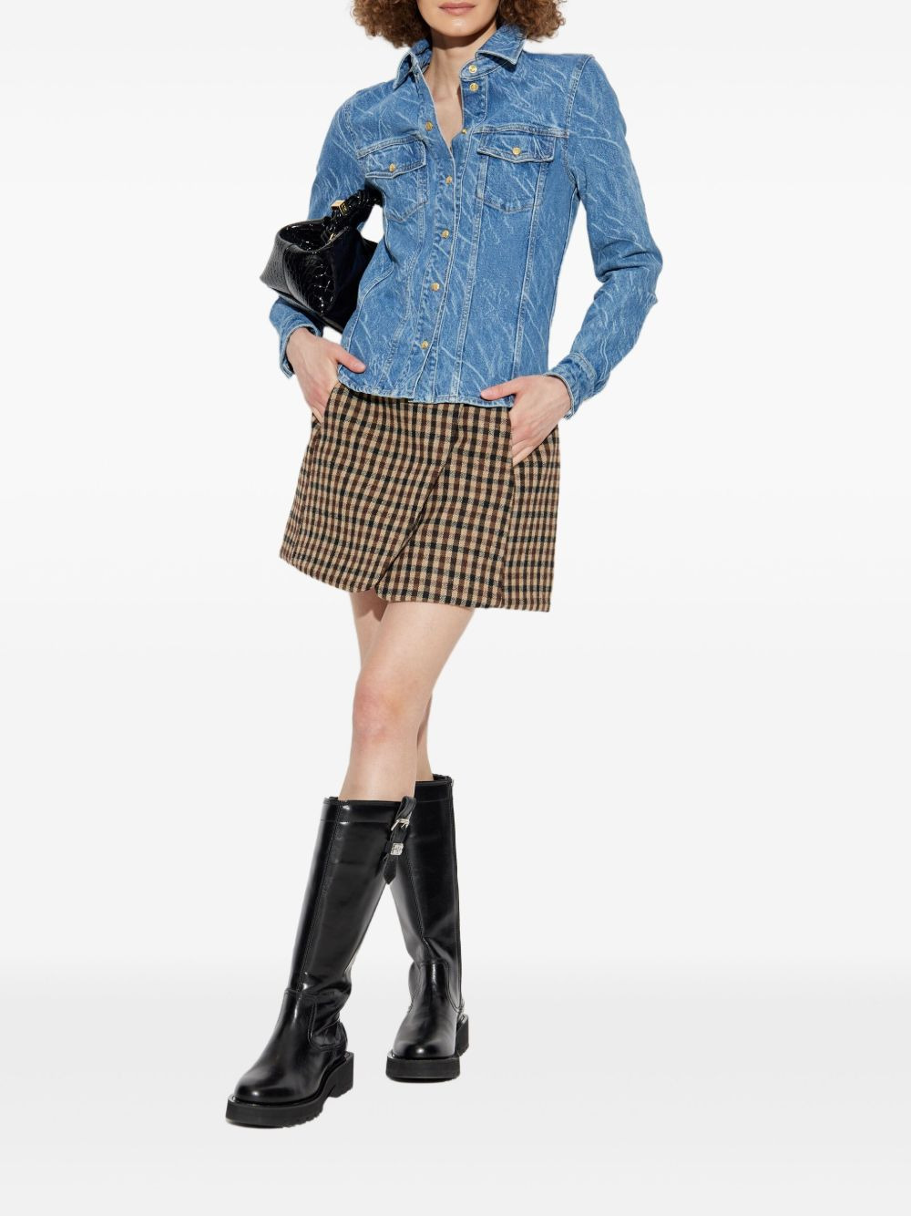 acid-wash denim shirt - 2