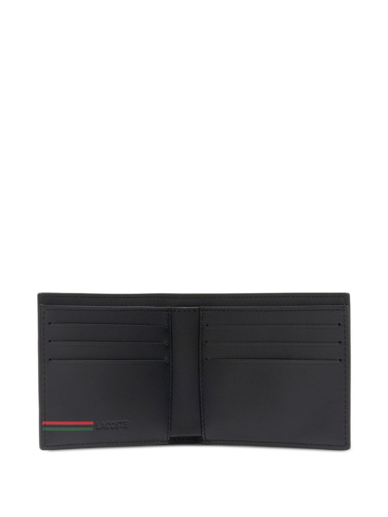 LACOSTE logo leather wallet outlook