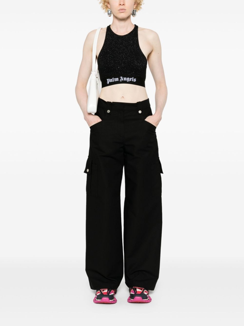 lurex crop top - 2