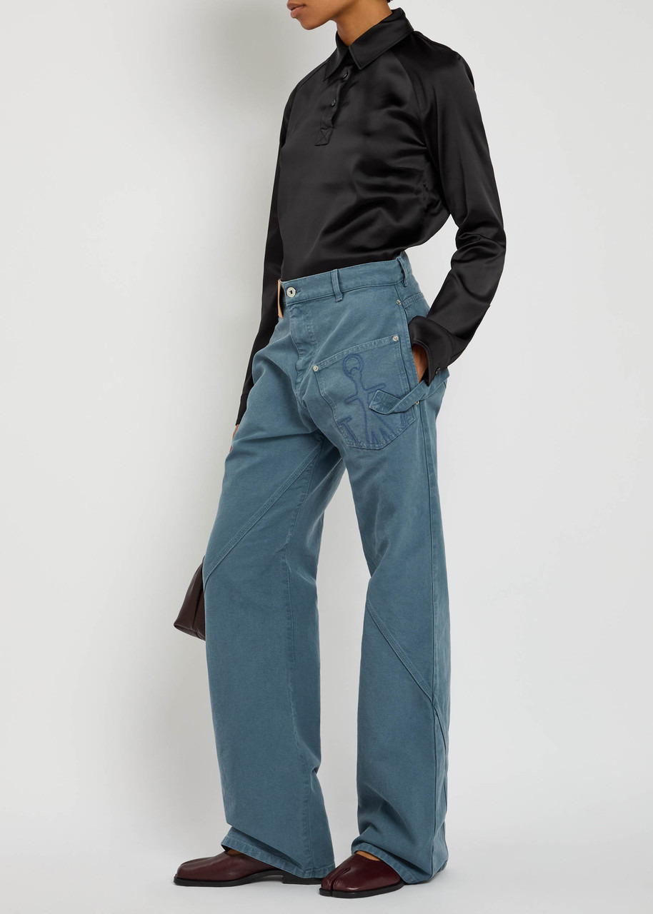 JW Anderson Twisted Wide-leg Jeans - 4