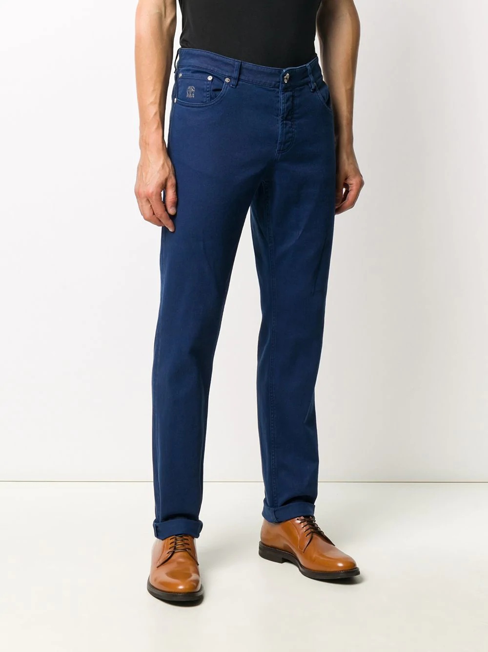 high rise slim-fit jeans - 3