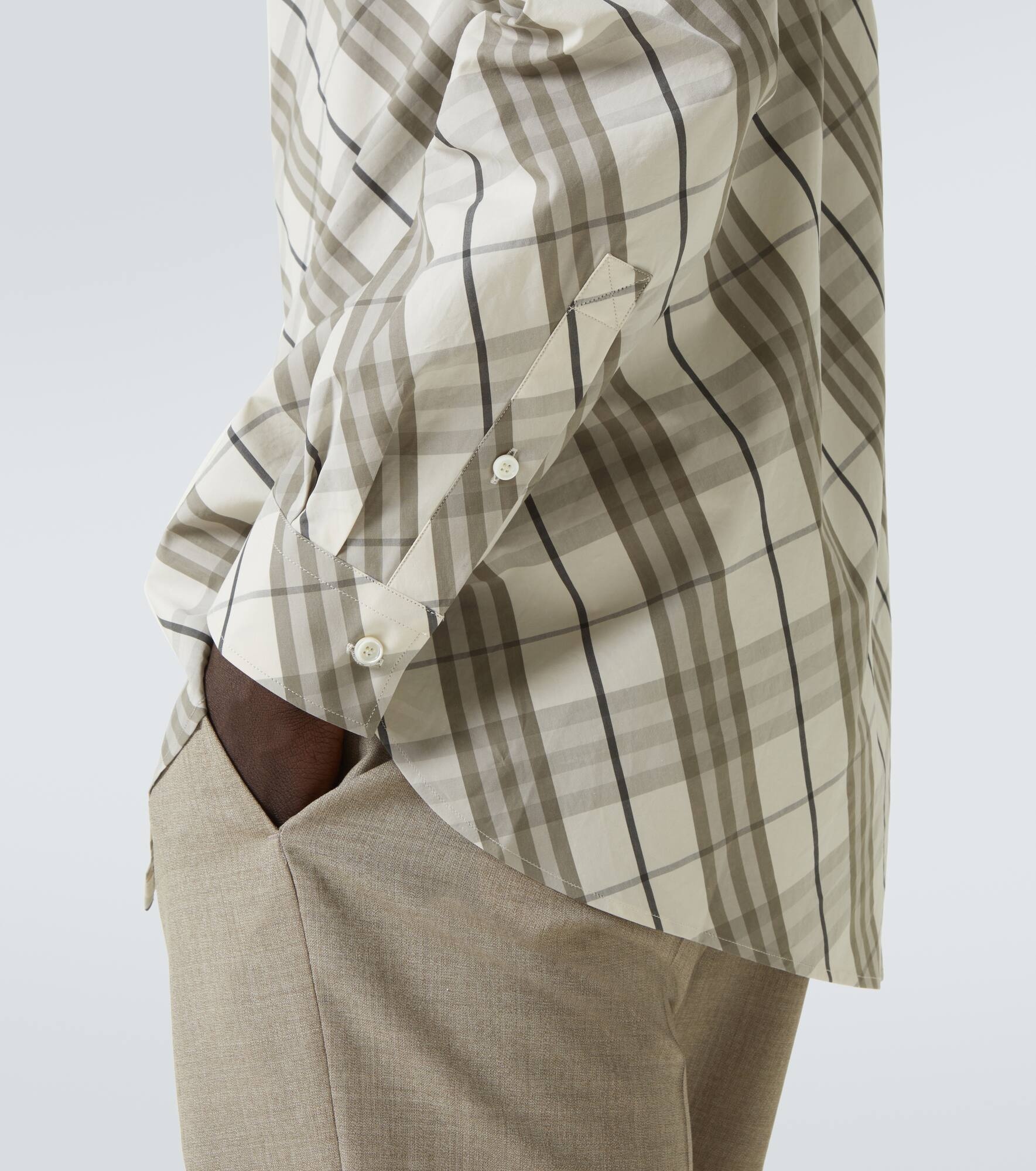 Burberry Check cotton overshirt - 6