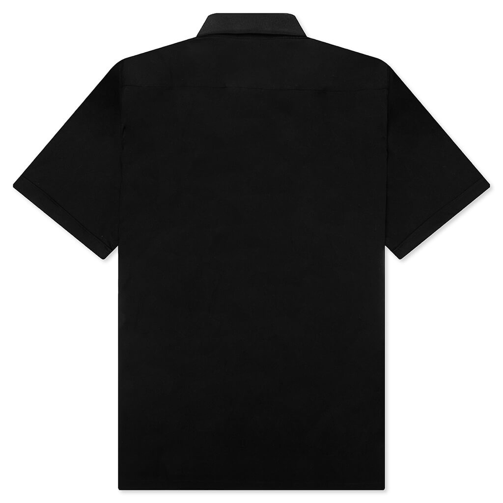 GROS GRAIN IN POPLIN SHIRT - BLACK - 2