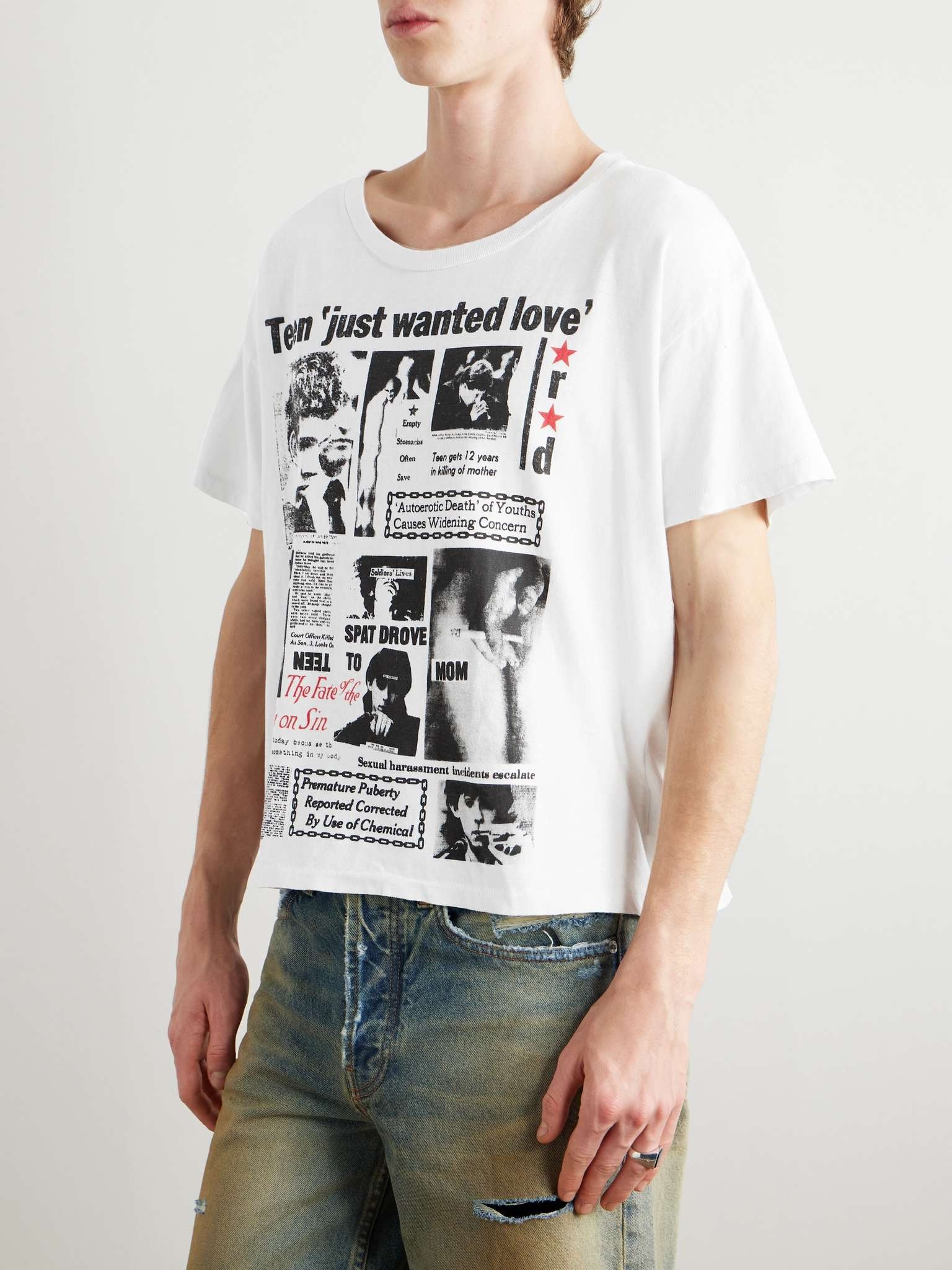 Slim-Fit Printed Cotton-Jersey T-Shirt - 3