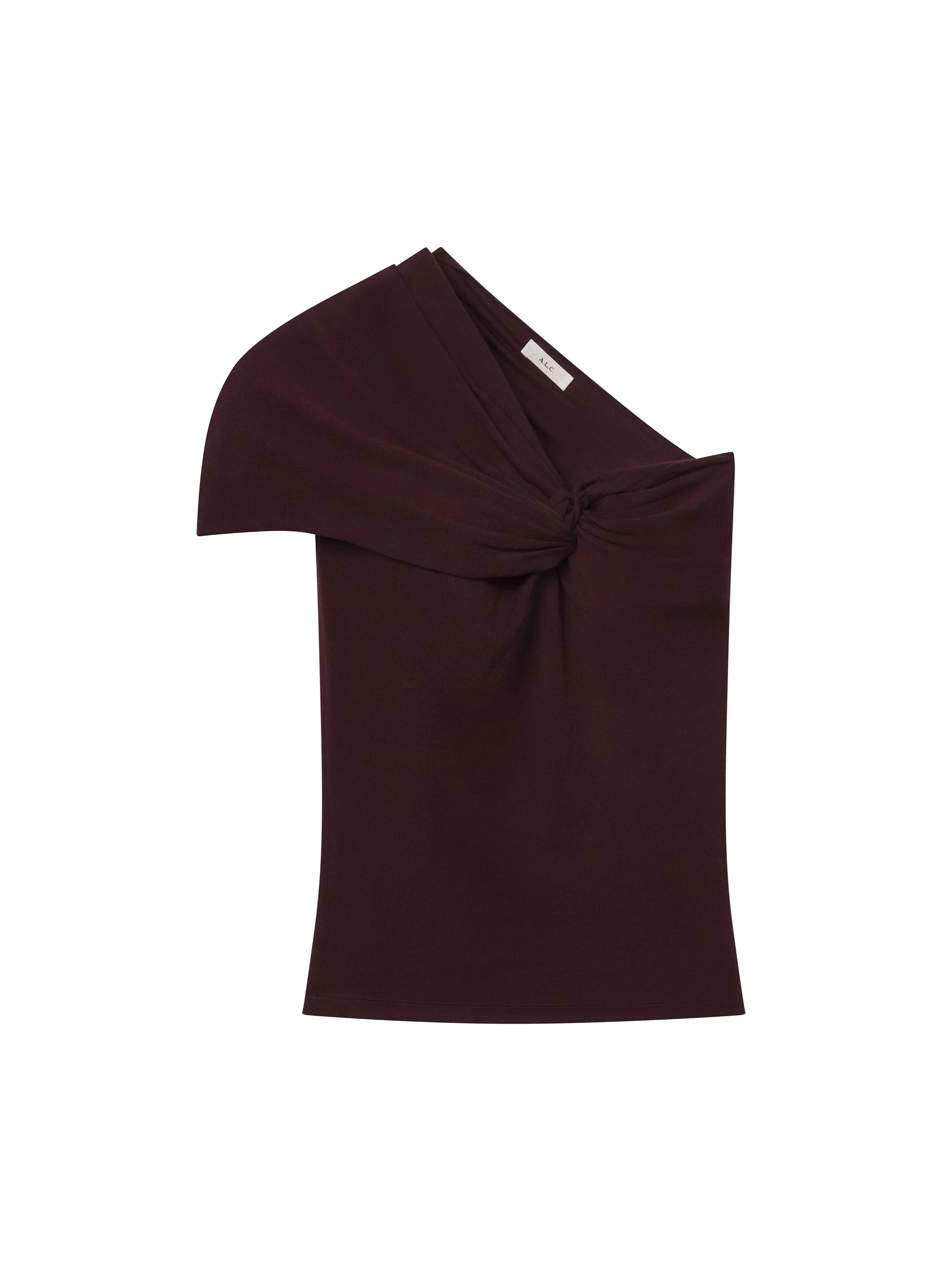 Kaylee Fine Merino One Shoulder Top - 1