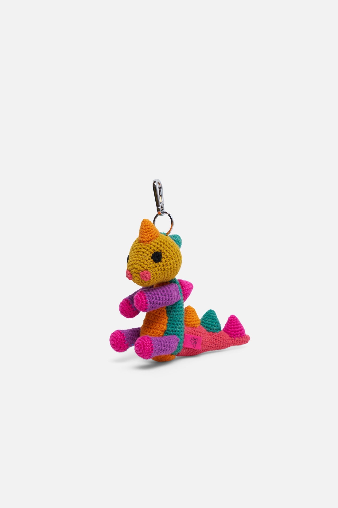 CROCHET DINOSAUR KEYCHAIN CHARM - 1