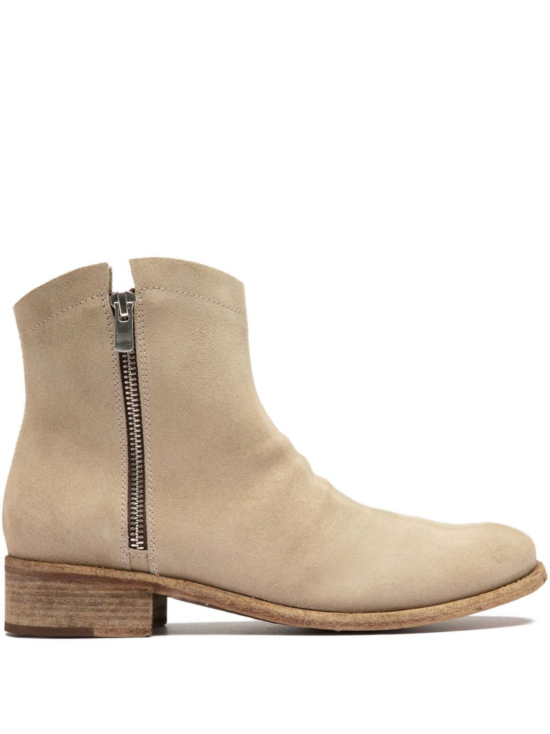 Oliver Sigaro zip-detail suede ankle boots 1