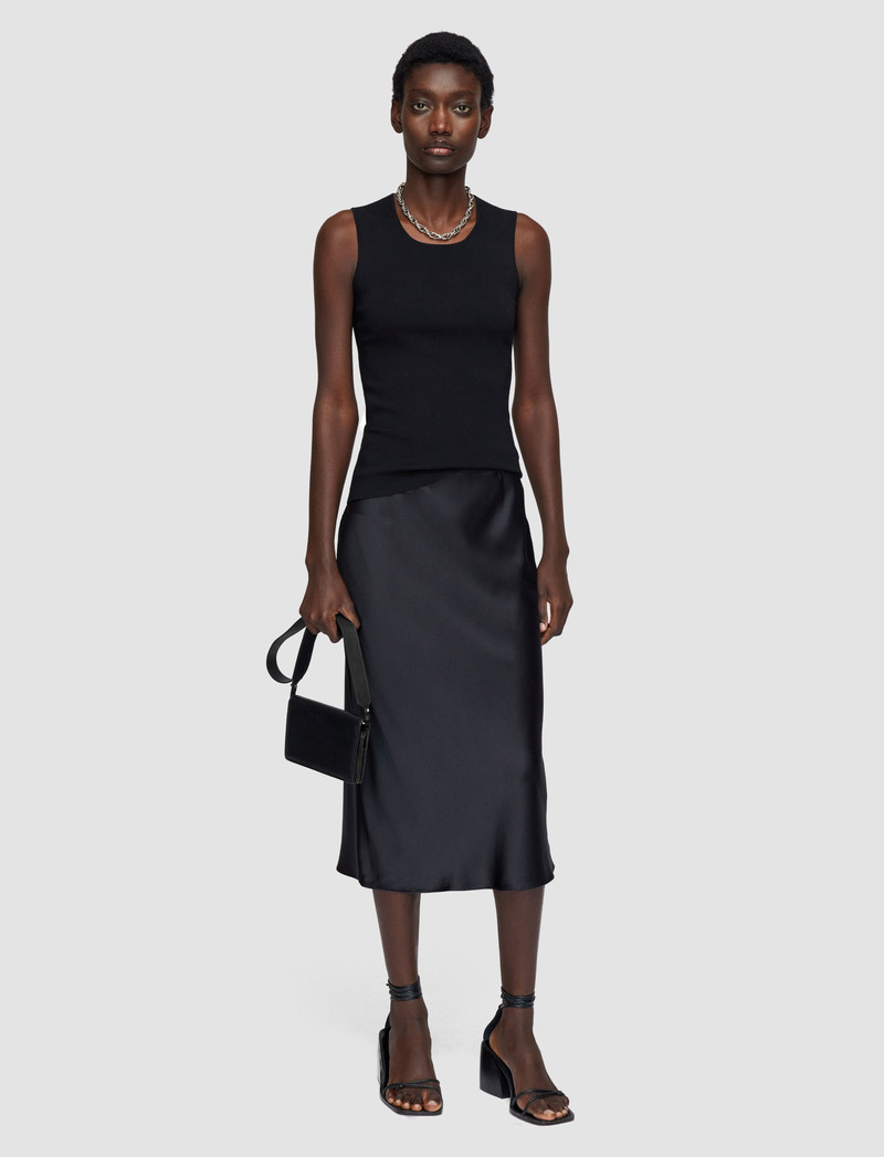 JOSEPH Silk Satin Isaak Skirt outlook