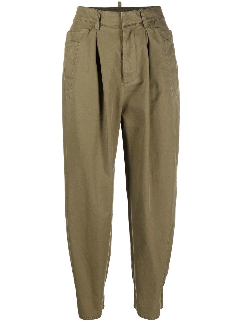 cotton tapered trousers - 1