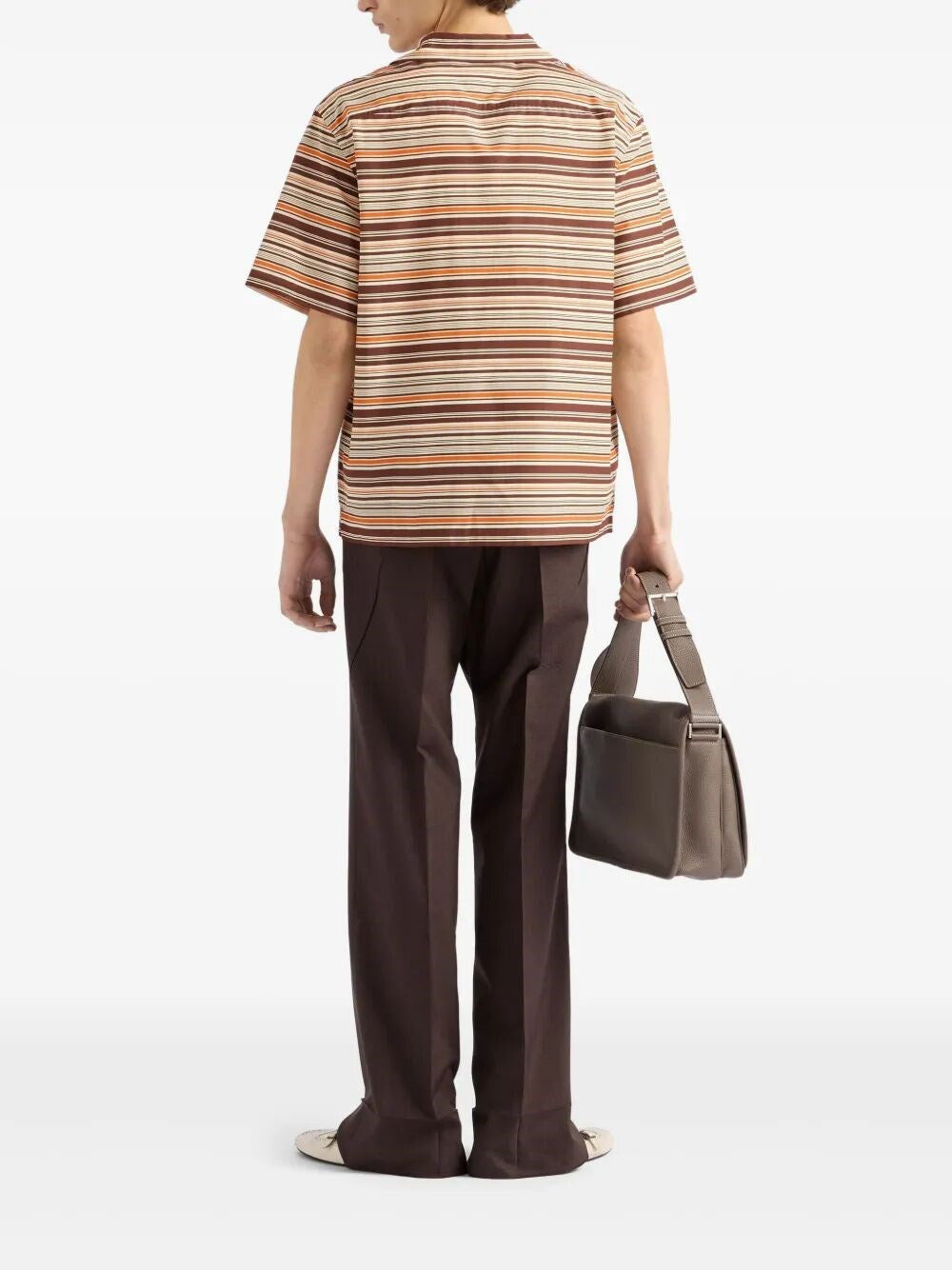 Prada Men Short-Sleeved Cotton Shirt - 5