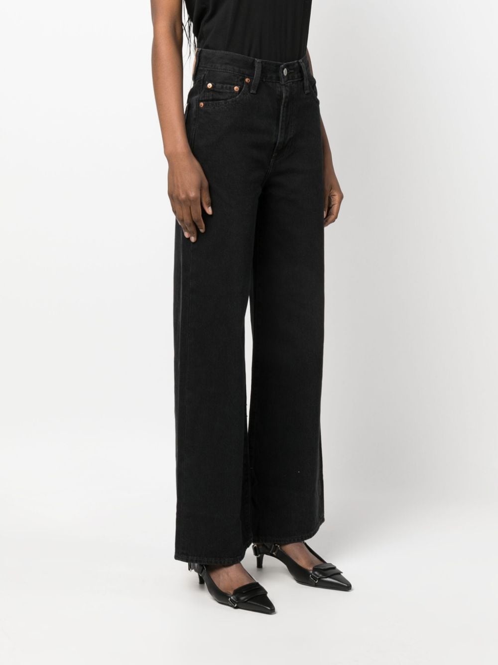 Ribcage high-waisted wide-leg jeans - 3