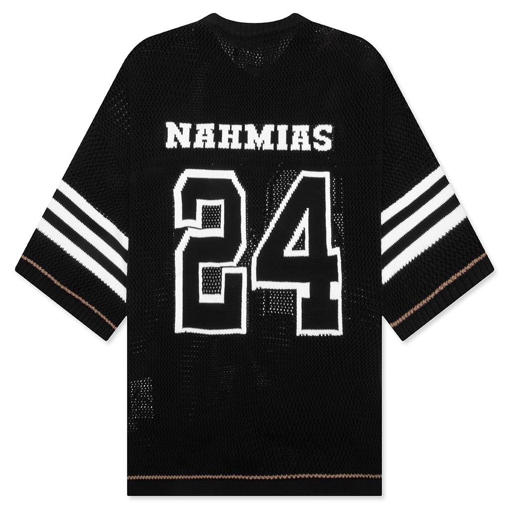 KNIT 24 FOOTBALL SHIRT - BLACK - 2