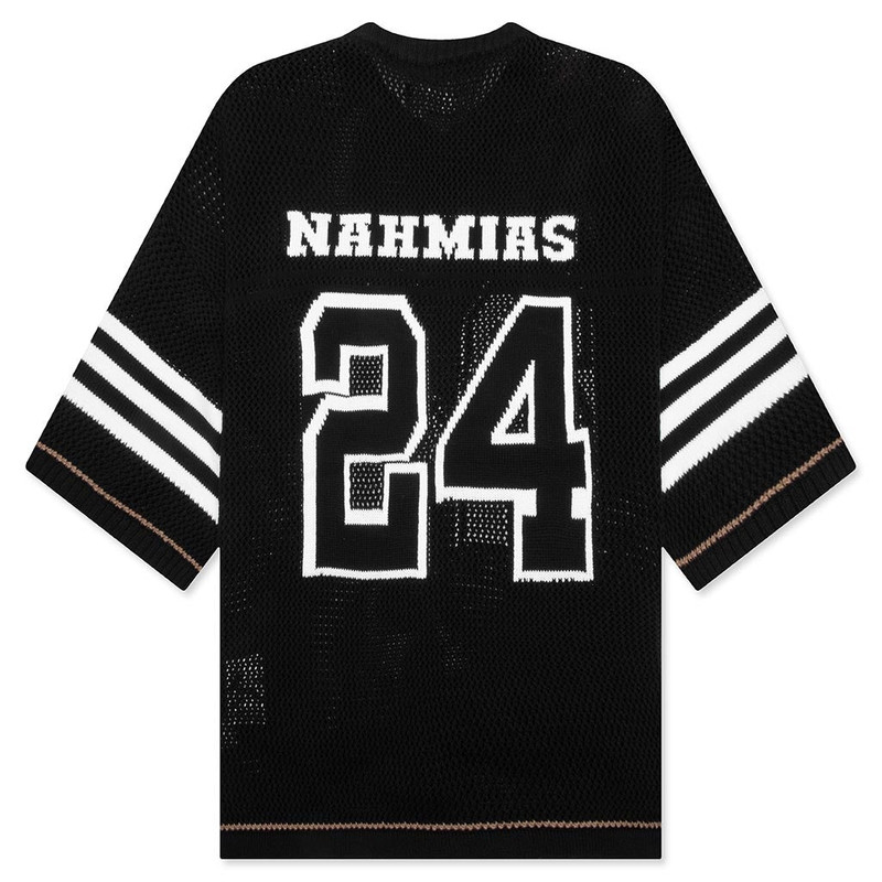 NAHMIAS KNIT 24 FOOTBALL SHIRT - BLACK outlook