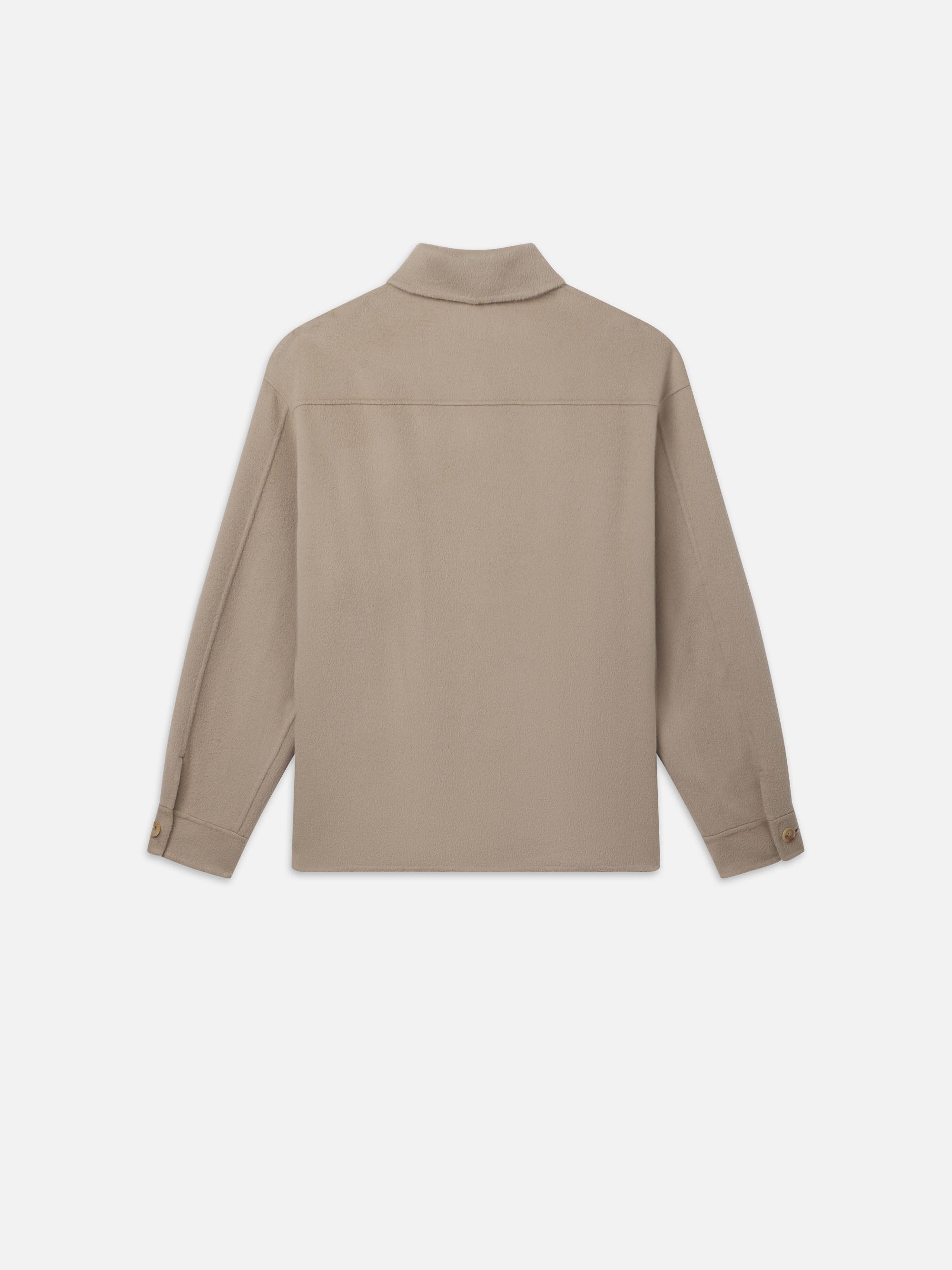 Double Face Shirt Jacket in Dove - 5