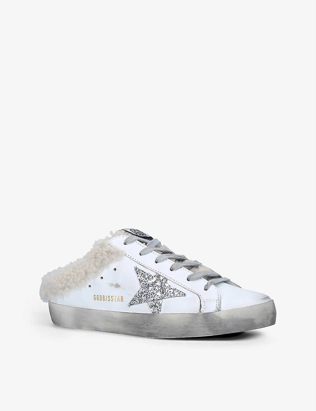 Superstar Sabot 10224 leather and shearling trainers - 3