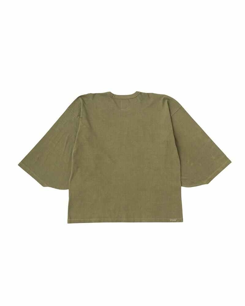 KIMONO TEE W (U.D.) OLIVE - 2