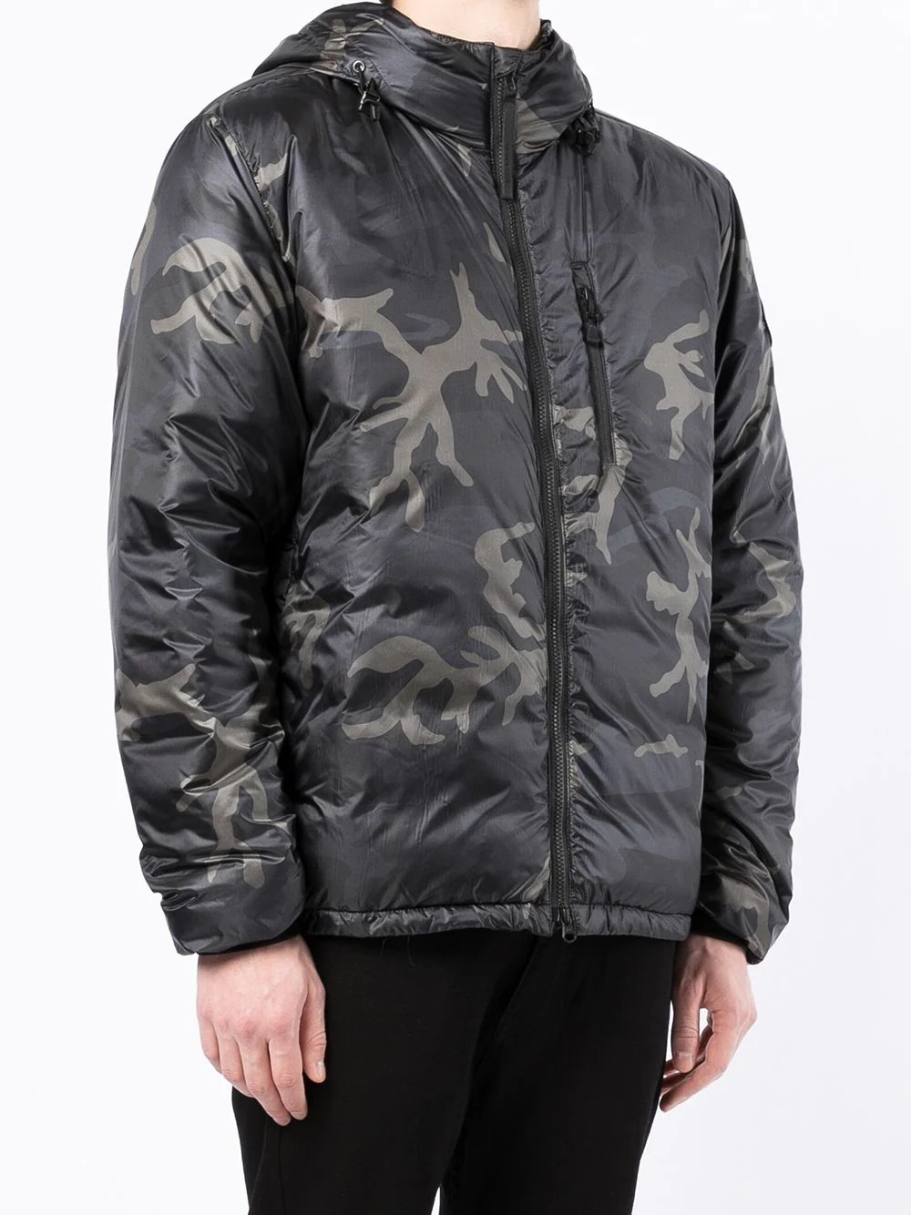 camouflage-print feather-down jacket - 3