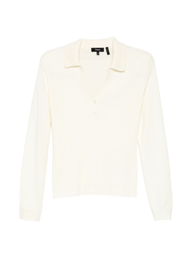 ribbed polo top 1