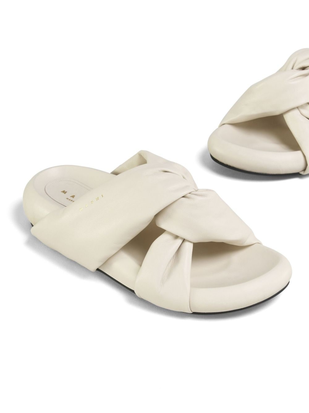 twist-detail leather sandals - 5
