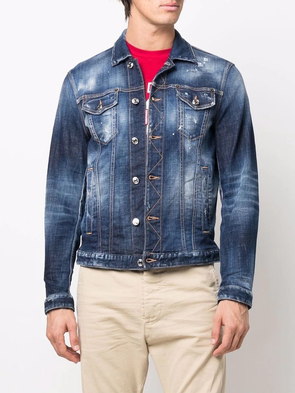 Icon stonewashed denim jacket - 3