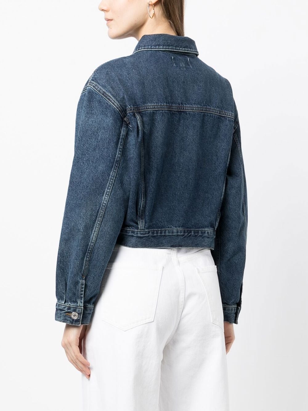 adjustable-fit denim jacket - 4