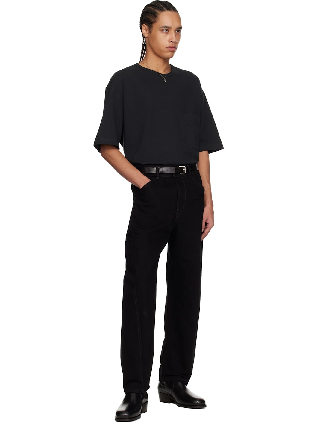 Black Boxy Short Sleeve T-shirt - 5