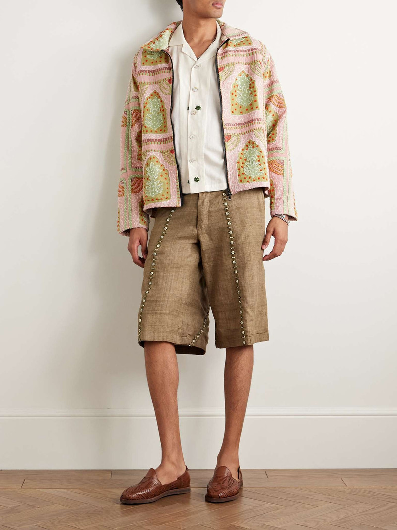 KARTIK RESEARCH Panelled Embroidered Cotton Jacket outlook