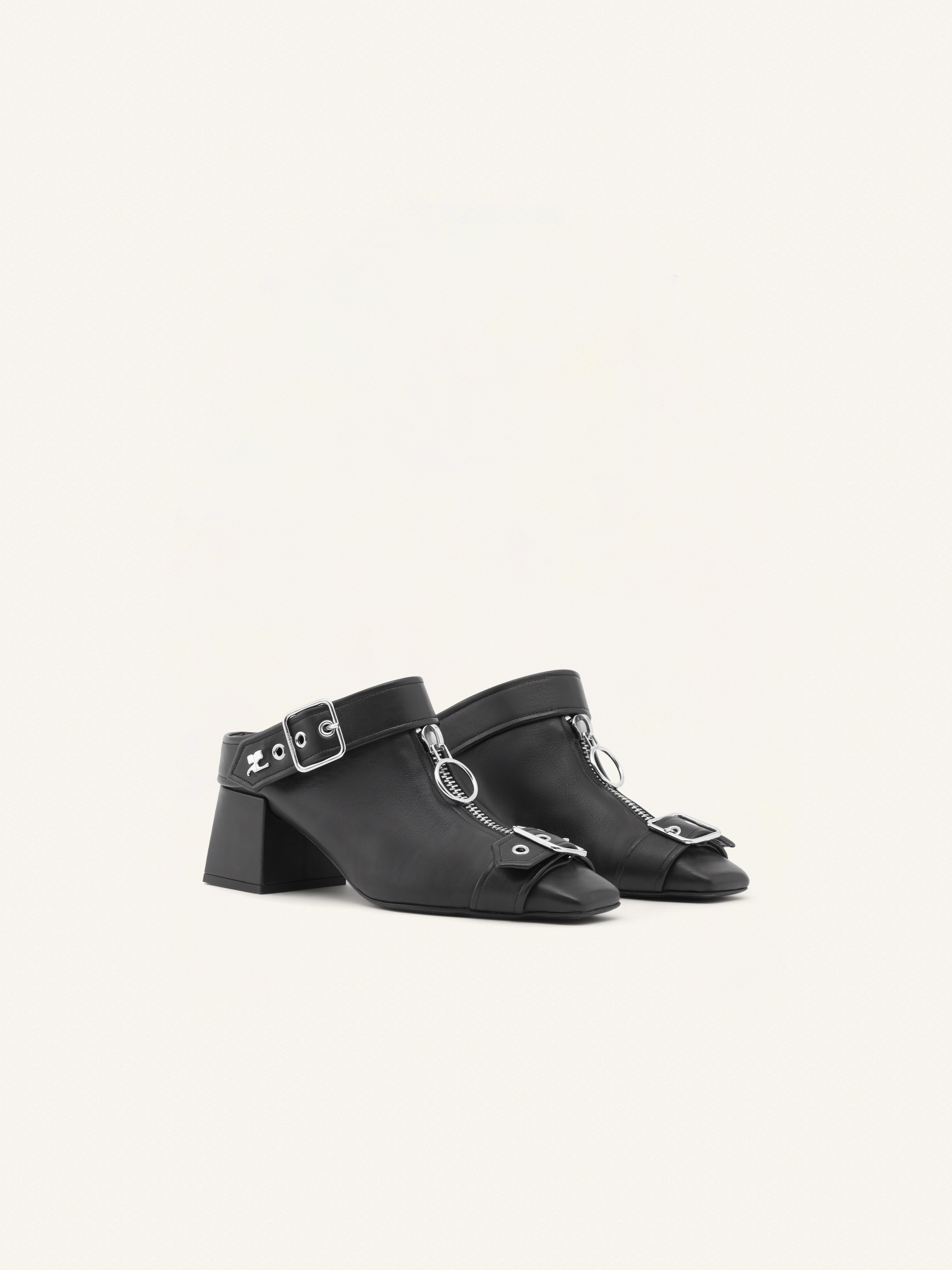 GOGO LEATHER MULES - 2