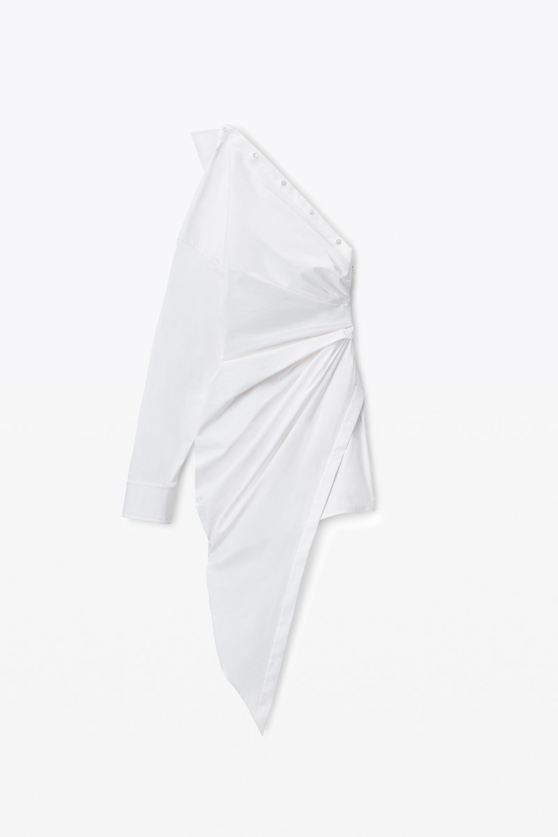 tailored asymmetric midi dress - 1